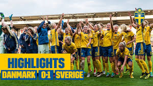 Billiga sverige fotbollströja damer med stor rabatt. Aterupplev Nar Damerna Blev Klara For Vm 2019 Highlights Danmark Sverige 0 1 Youtube