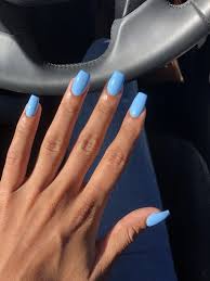 Popular acrylic nails coffin blue. Coffin Cute Blue Nails Novocom Top