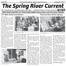 Spring River Current #9 July 26, 2016