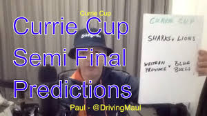 The final round currie cup match between western province and the sharks, which was scheduled. Currie Cup 2018 Semi Final Predictions Youtube