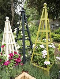 Wooden Garden Obelisk Gallery 1 Painted Obelisks Garden Obelisk Vegetable Garden Raised Beds Small Courtyard Gardens