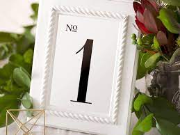 Prices start at $2 each (for 10) if opting for standard printing. 10 Sets Of Free Printable Wedding Table Numbers