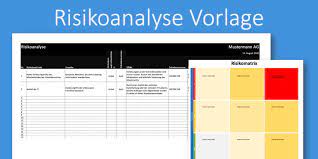 Risikomatrix mit finanzellen auswirkungen vorlage excel : Risikoanalyse Vorlage Mit Risikomatrix Gratis Excel Vorlage Vorla Ch