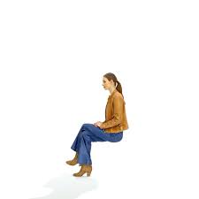 Sitting Casually Dressed Woman Cwom0326 Hd2 O03p01 S 3d Model People Png People Sitting Png Person Silhouette