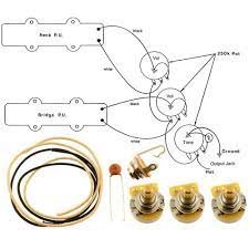 Allparts Ep 4129 000 Wiring Kit For Jazz Bass Bass Custom Guitars Jazz