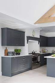 Cassleberry, palermo, riviera, shaker, torino, torrance, york Dark Classic Kitchen With Large Kitchen Island Modern Grey Kitchen Kitchen Design Small Cosy Kitchen