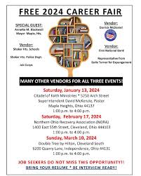 Looking To Start The New Year Right? Citadel Of Faith Ministries Is Hosting  Their Tewnty Twenty Four Freecareer Fair! Job Seekers Do Not Miss This  Oppurtunity! Bring Your Resume And Be Interview