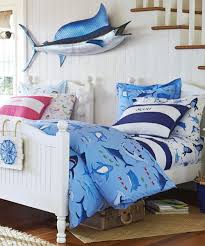 This bedding set brings your little one's construction play vehicles to your bedroom in a bright and cheerful way designed to inspire dreams of adventure. Boys Shark Bedding Shark Bite Collection