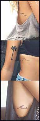 Minimalistische Kleine Tattoo Ideen Fur Frauen Surf Wave Beach Ocean Rib Tattoo Beach Frauen Fur Kleine Klein Life Tattoos Rib Tattoo Waves Tattoo