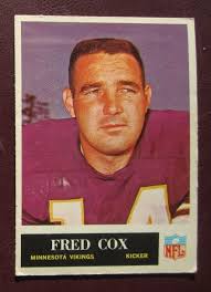 1965 Philadelphia Fred Cox (Minnesota Vikings) #104 VG/EX