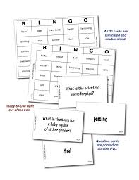 Livestock Terminology Bingo New Teachers Animal Science Unique Cards
