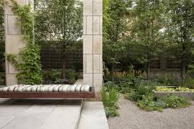 I Love This Hanging Seating Bench Garden Design Large Backyard Landscaping Modern Garden