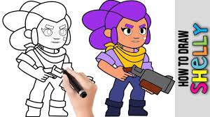 Next, you can scroll down. How To Draw Shelly From Brawl Stars Cute Easy Drawings Tutorial For Be Easy Drawings Drawing Tutorial Easy Cute Easy Drawings