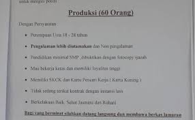 Check spelling or type a new query. Loker Purbalingga Pabrik Wig Loker Staff Admin Pt Boyang Industrial Purbalingga Lowongan Februari 2021 Youtube Loker Purbalingga Terbaru September 2020