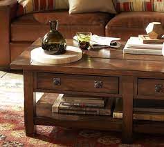 Expertly crafted from solid poplar, oak veneers and mdf. Benchwright 54 Rectangular Coffee Table Coffee Table Coffee Table Pottery Barn Reclaimed Wood Coffee Table