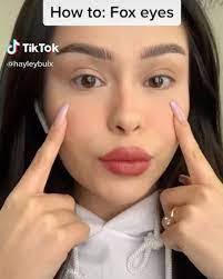 For Your Beauty On Instagram I Tried A New Hack Today To Get Fox Eyes Without Surgery Tiktok Hayleybuix Ig Fox Eyes Dark Eyebrows How To Do Eyebrows
