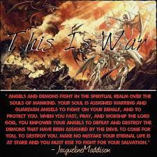 Angels And Demons Fight In The Spiritual Realm Over The Souls Of Mankind Your Soul Is Assigned Angels And Demons Spiritual Warfare Prayers Spiritual Warfare