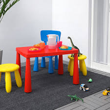 Select from children's tables and chair sets such our avalon tables, round storage tables, play tables & chairs with bins and more! Mammut Children S Table In Outdoor Red 77x55 Cm Ikea