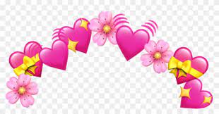 It is a very clean transparent background image and its resolution is 1024x1024 , please mark the image source when quoting it. Crown Emoji Tumblr Heart Hearts Pink Heart Crown Emoji Emoji Clipart 3218198 Pikpng