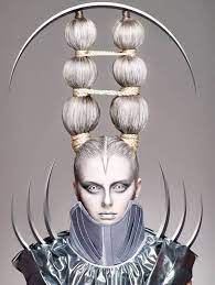 Crazy Good Metropolis Futuristic Avant Garde Bladerunner Trend Designer Fashion Runway Designers Detai Futuristic Hair Artistic Hair Avant Garde Hair