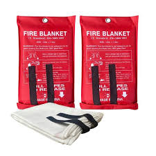 Ahfiwaso Fiberglass Emergency Fire Blanket Home Kitchen ...