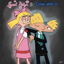 Sweet Helga And Dark Arnold By Kasukapl On Deviantart Hey Arnold Arnold And Helga Arnold