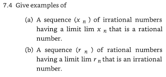 Solved Give Examples Of A Sequence X_n Of Irrational Nu