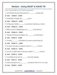 Modal Verbs Printable Modals Exercises And Worksheets