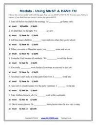 modal verbs printable modals exercises and worksheets