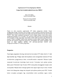 Sejauhmanakah kepentingan ict dapat membantu pendidik dalam proses pengajaran dan pembelajaran mereka serta kekangan terhadap keperluan serta penggunaan ict dalam proses pengajaran dan pembelajaran secara umum. Doc Implementasi Ict Dan Kepimpinan Sekolah Rusmini Ku Ahmad Academia Edu