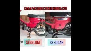 Yaps, honda astrea grand 3 cylinder mas bro… ndak kebayang rumitnya nih modifikasi. Tips Cara Pasang Stiker Honda C70 Youtube
