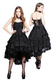 Dark In Love Black Gothic Victorian Floral Lace Corset Dovetail Noble Dress Darkinlove Tiered Gothic Dress Cocktail Dresses With Sleeves Fashion