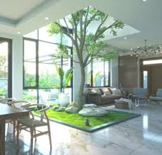 Natur Ins Haus Holen Ein Baum Blumen Mitten Im Zimmer Elegant Home Decor Interior Garden Tree House Designs