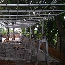 Maka jumlah baja ringan yang kita butuhkan untuk membuat dua tiang di ujung kiri dan kanan adalah 4 batang. Kanopi Baja Ringan Photos Facebook