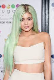 Kylie Jenner Wears a Mint Green Wig to the Sugar Factory Opening | Glamour