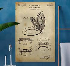 If you have a goal to vintage bathroom decor this. Vintage Bathroom Canvas Art Tenstickers