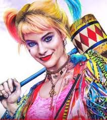 Begin by sketching harley's face. How To Draw Birds Of Prey Harley Quinn