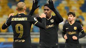 Ne manquez plus un match ligue des champions uefa grace a notre livescore de football europe. Football Ligue Des Champions Remanie Le Fc Barcelone Valide Sa Qualification A Kiev 0 4 Eurosport