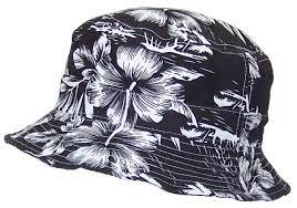 Icon Lightweight Tropical Hawaiian Floral Designed Floppy Bucket Hat One Size Black White At Amazon Women S Clothing Store Cute Hats Hawaiian Designs Hats