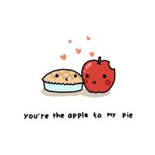 Apple Pie Cute Food Drawings Cute Puns Cute Cartoon