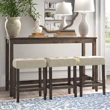 Connor 60'' console table and stool set. Counter Height Console Table Wayfair