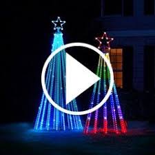 Play Video For The Choreographed Light Show Tree Exterior Christmas Lights Christmas House Lights Christmas Decorations Diy Outdoor