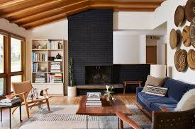 8 Ways To Add Wood Features To Your Home Mid Century Modern Living Room Mid Century Modern Living Vaulted Ceiling Living Room