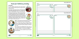 < back to primary resources. Music For Wellbeing Activity Home Learning Resources
