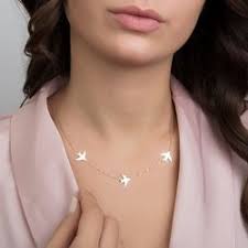 Kirlangic Altin Kolye 14k Tricolor Gold Sembolgold