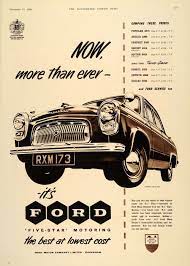 1956 Ad British Ford Perfect De Luxe Automobile Ford Ad Print Advertisement Cars Auto Beyerford Newjersey Retro Cars Ford Classic Cars Car Advertising