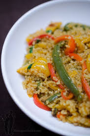 poelee de boulgour aux poivrons et au curry piratage culinaire plat vegetarien recettes de cuisine cuisine vegetarienne