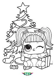 Coloring pages of lol surprise dolls. Baby Lol Dolls Christmas Edition Coloring Page Tsgos Com Tsgos Com