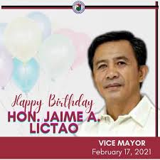 Happy Birthday to our Vice Mayor, Hon. JAIME A. LICTAO. 🎉🎉