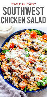 Southwest Chicken Quinoa Bean Salad Recipe Bean Salad Recipes Chicken Quinoa Salad Recipes For Dinner